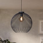 Suspension VENEZUELA, noir, Ø 40 cm, métal, E27