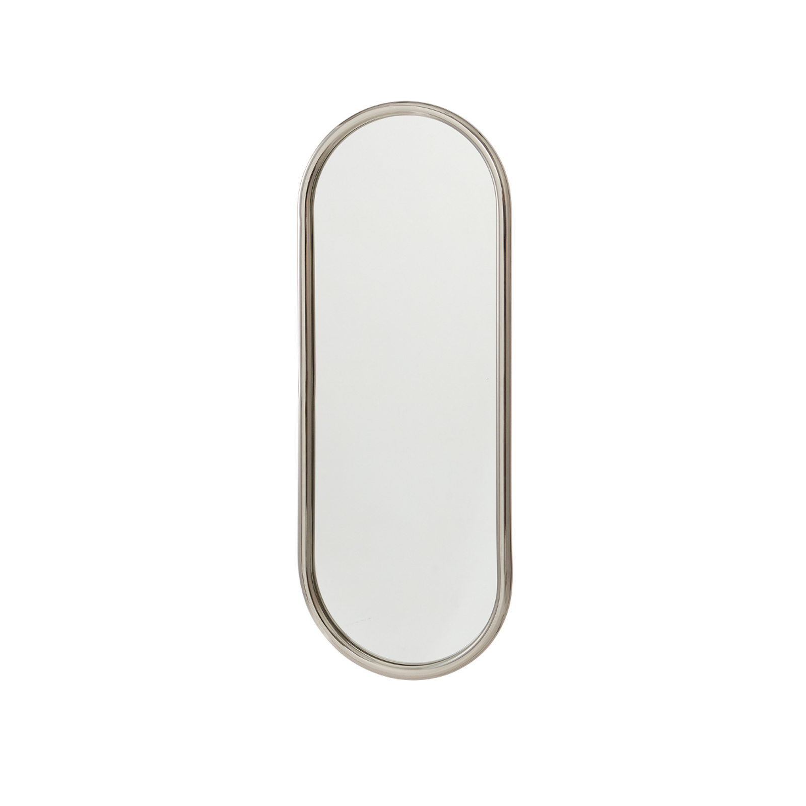 AYTM Angui mirror, silver-coloured, height 78 cm, glass, steel