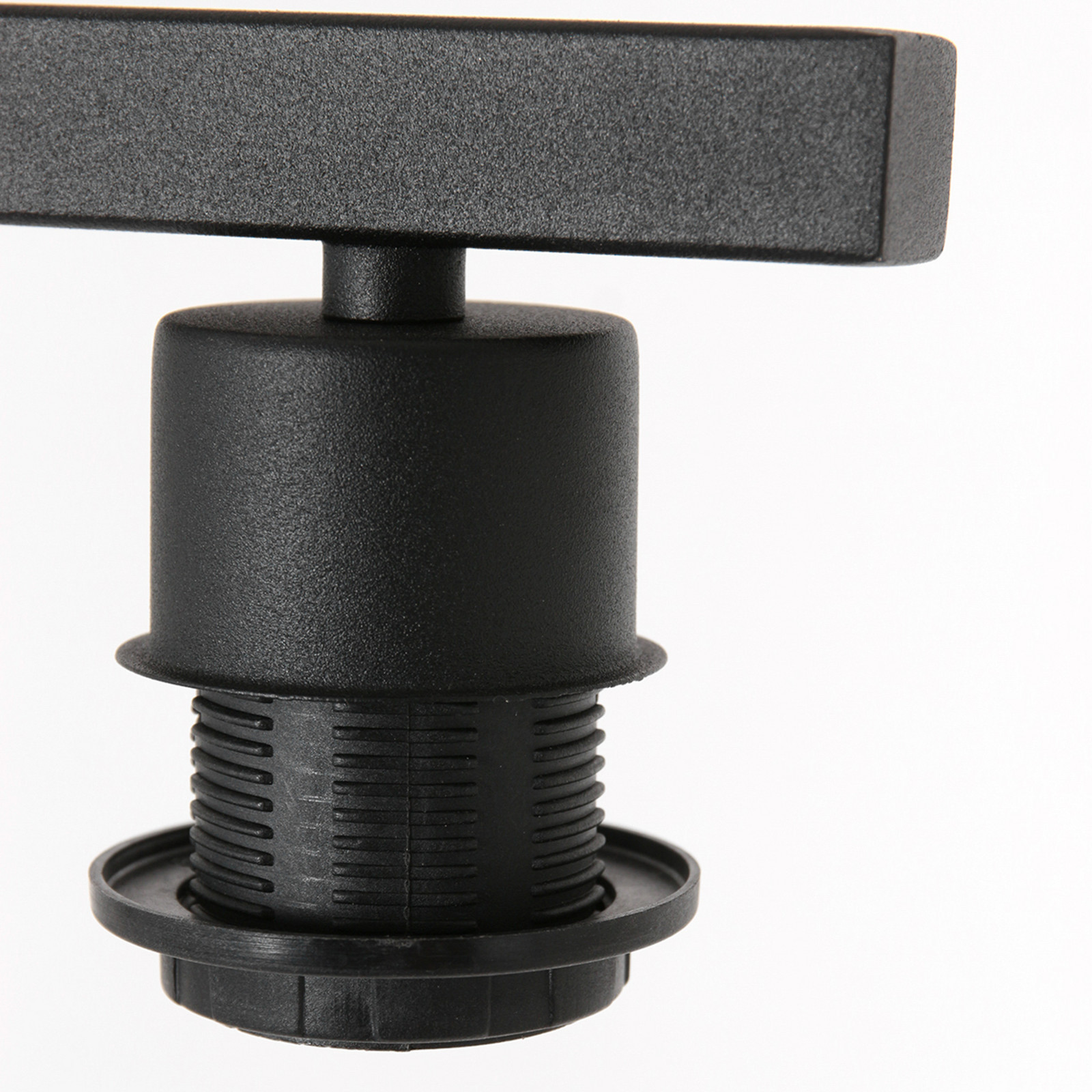 Steinhauer Lampă de podea Stang din răchită naturală - Camera de zi / sufragerie - negru natural - Lemn