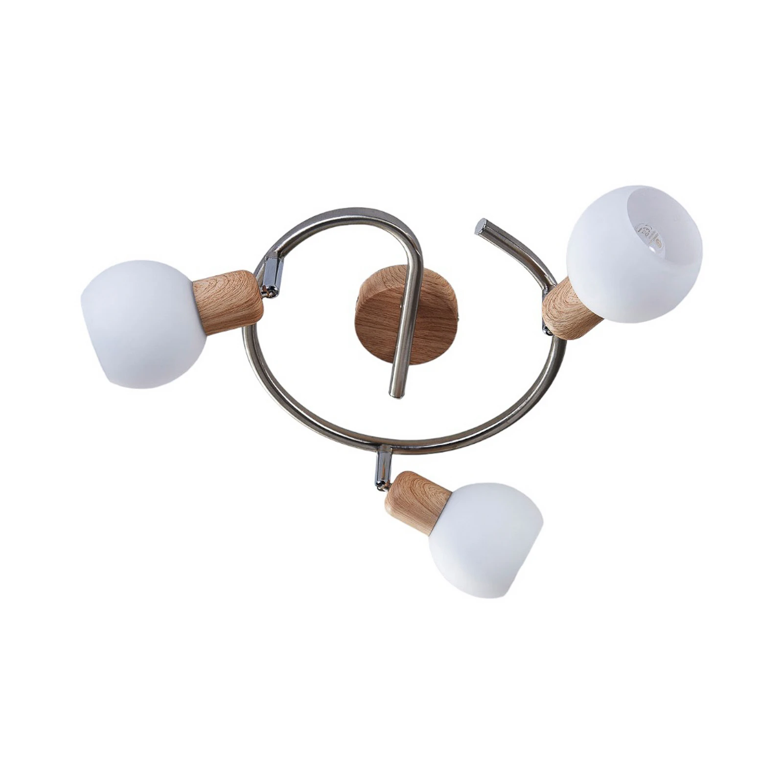 Plafonnier Svenka, à 3 lampes, rond