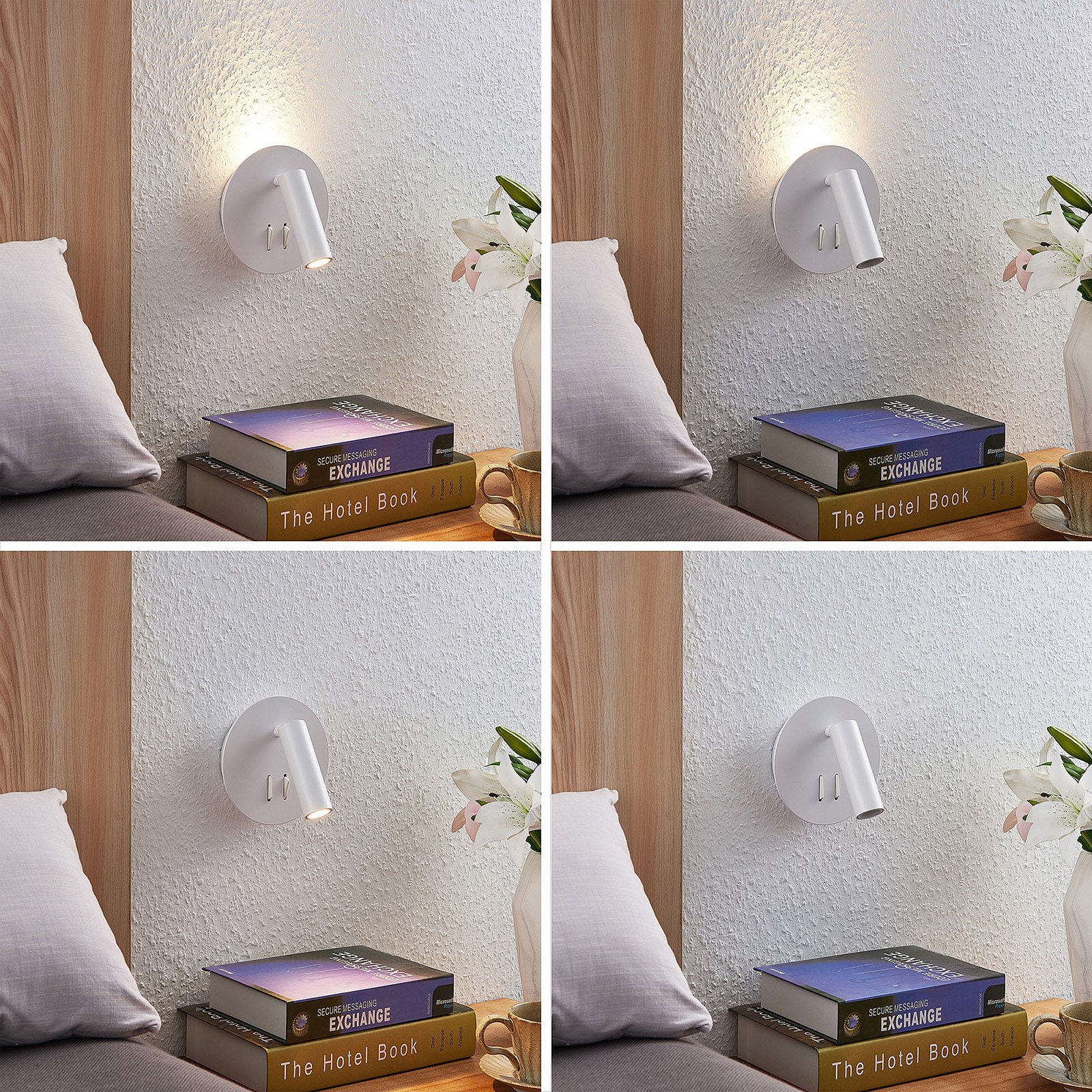 Magya LED 2 Round Vegglampe White - Lucande