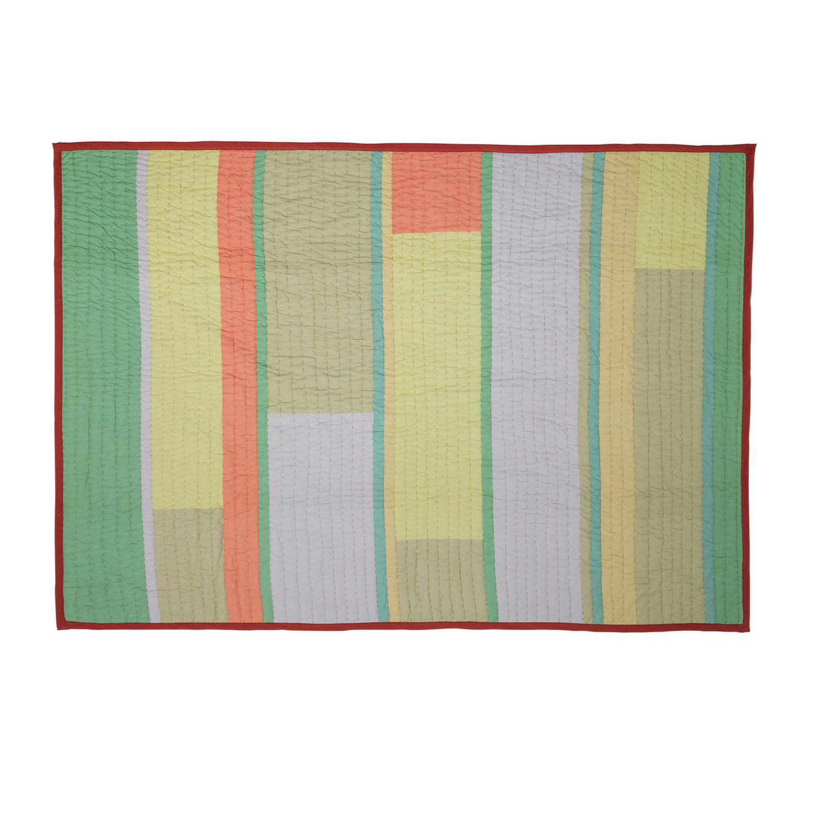 Pavillion Decke, korall/multifarbig, 140x200 cm - HÜBSCH