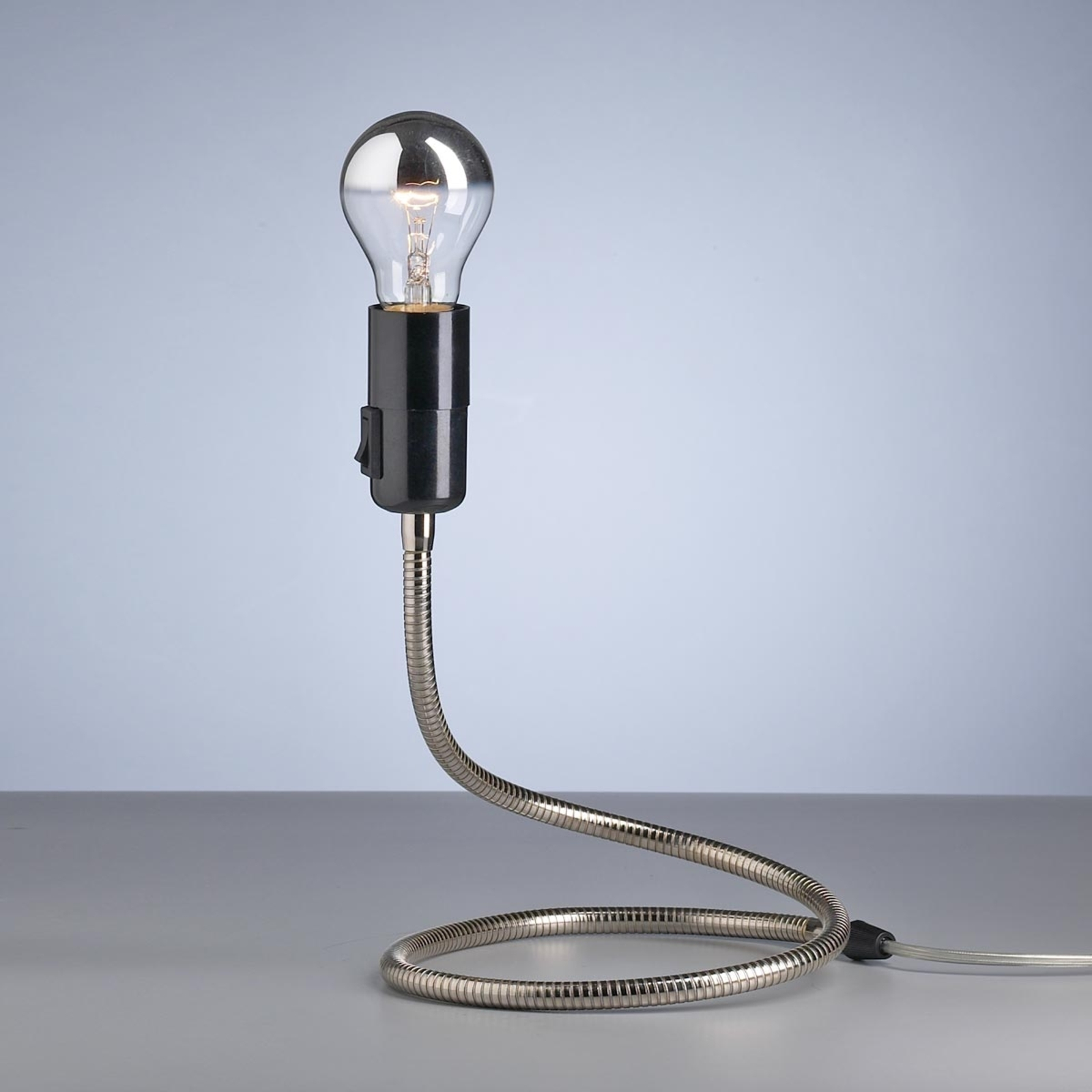 TECNOLUMEN Lightworm lampe à poser, nickelée