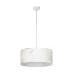 Bucamaranga hanglamp wit met bladmotief print