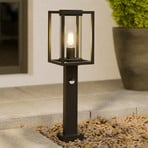 Lucande path light Ferda, 60 cm, sensor, graphite grey, E27