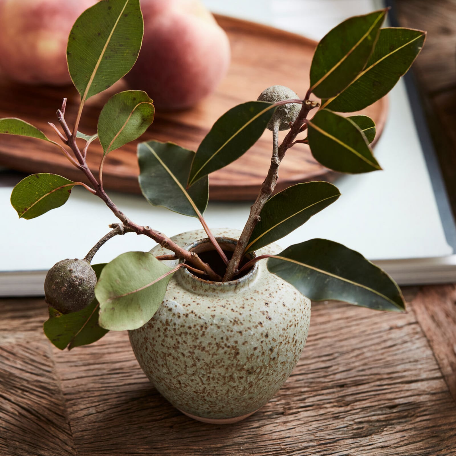 Vaso HDTino, grigio, altezza 9 cm, ceramica - House Doctor