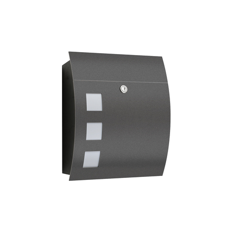 Luxueuse boîte aux lettres Nila anthracite