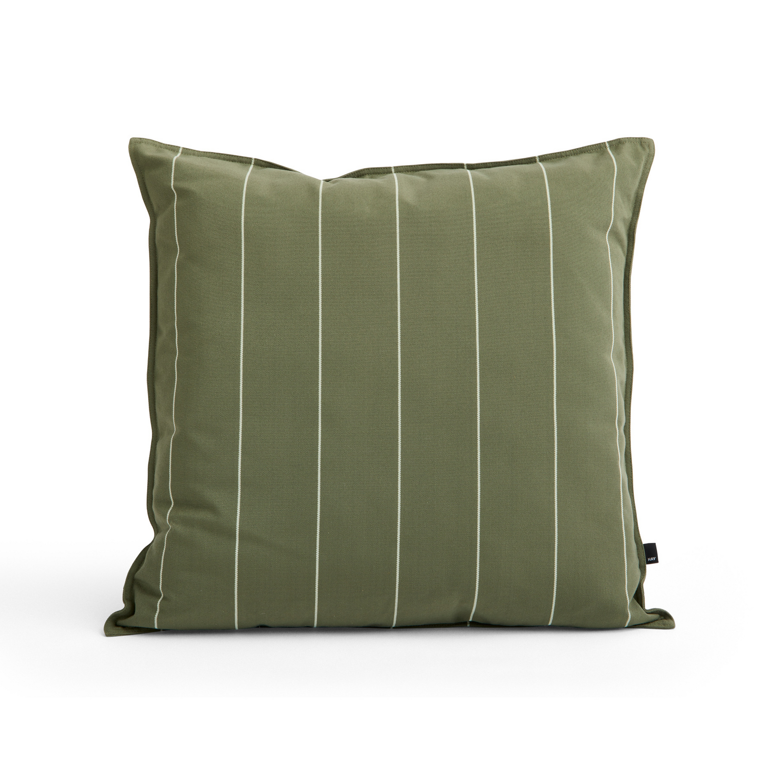 Vankúš Terrazza, olivovo zelený s úzkymi pruhmi, 60 x 60 cm - HAY Vankúš Terrazza, olivovo zelený s úzkymi pruhmi, 60 x 60 cm - HAY