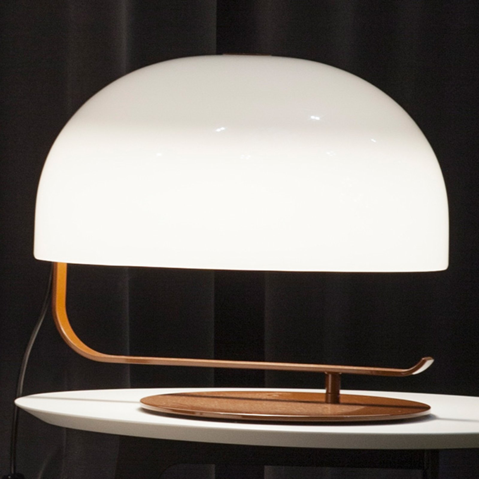 Oluce Zanuso - Designerska lampa stołowa w stylu retro