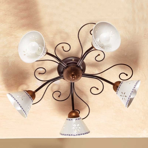 Romantisk taklampa LIBERTY