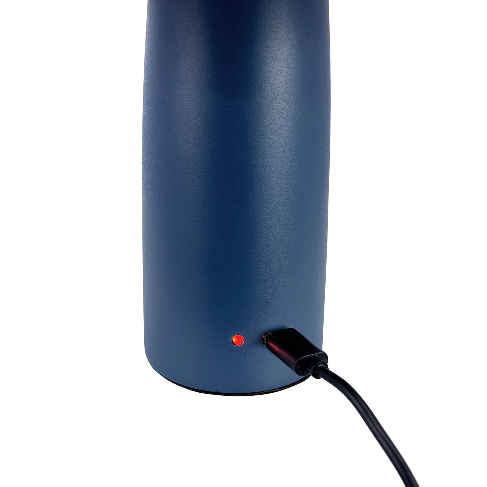 Dyberg Larsen Lampe à poser LED rechargeable Porter, bleu, hauteur 16 cm