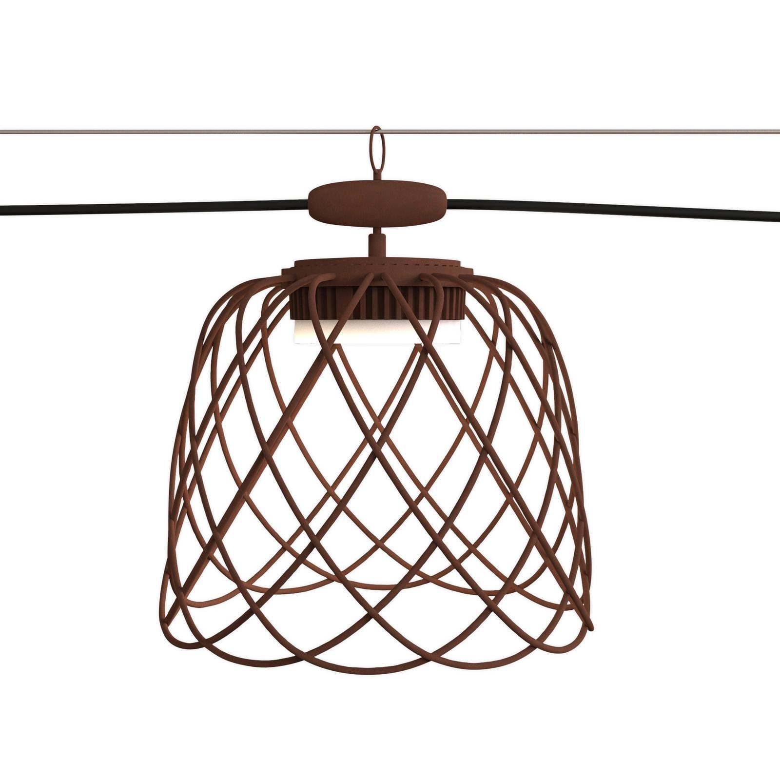 LED-vajersystem Nefer, 4 lampor, IP44, corten