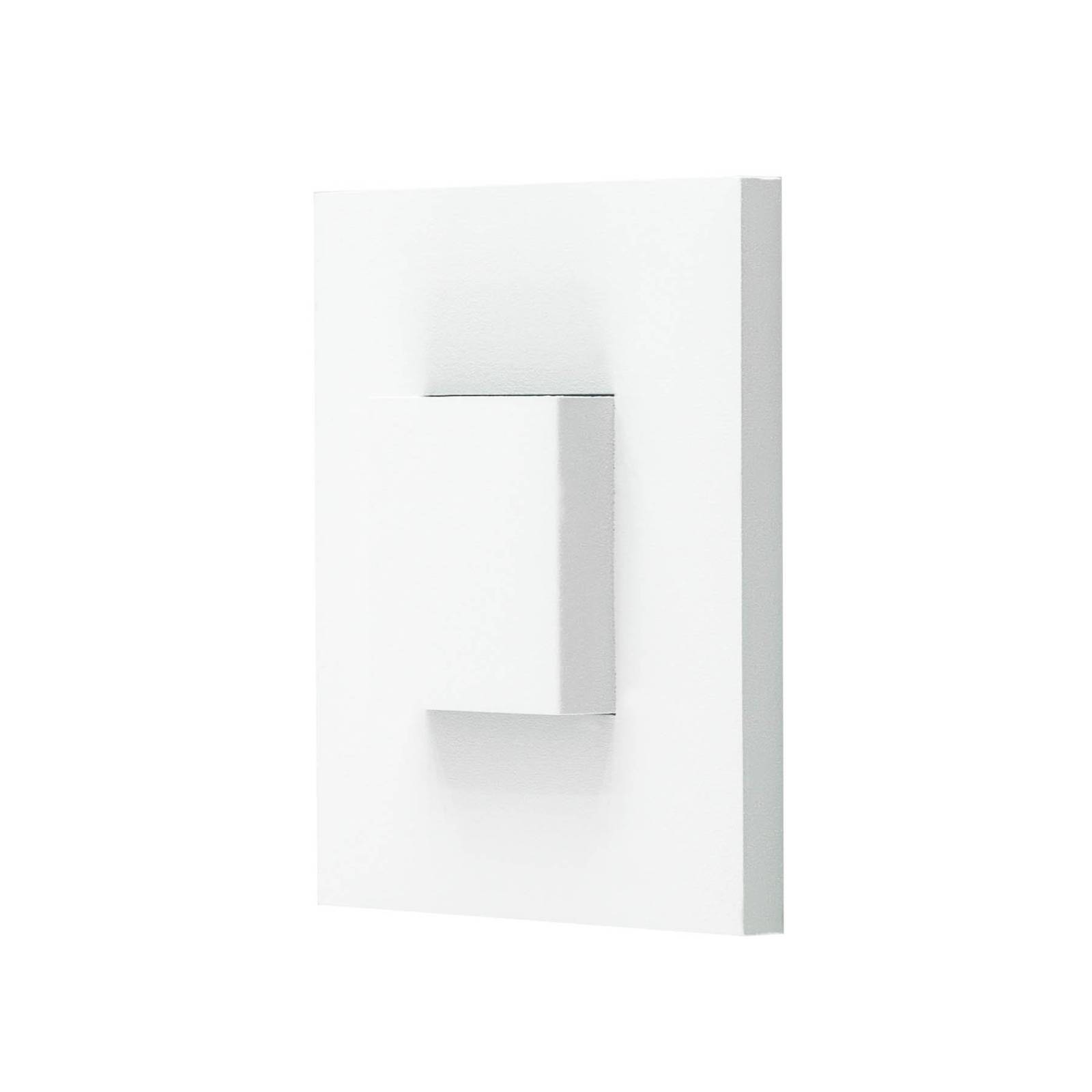 EVN LQ230 LED recessed wall light up/down white, for Hallway, stainless steel, plastic, L: 7.6 cm, W: 7.6 cm
