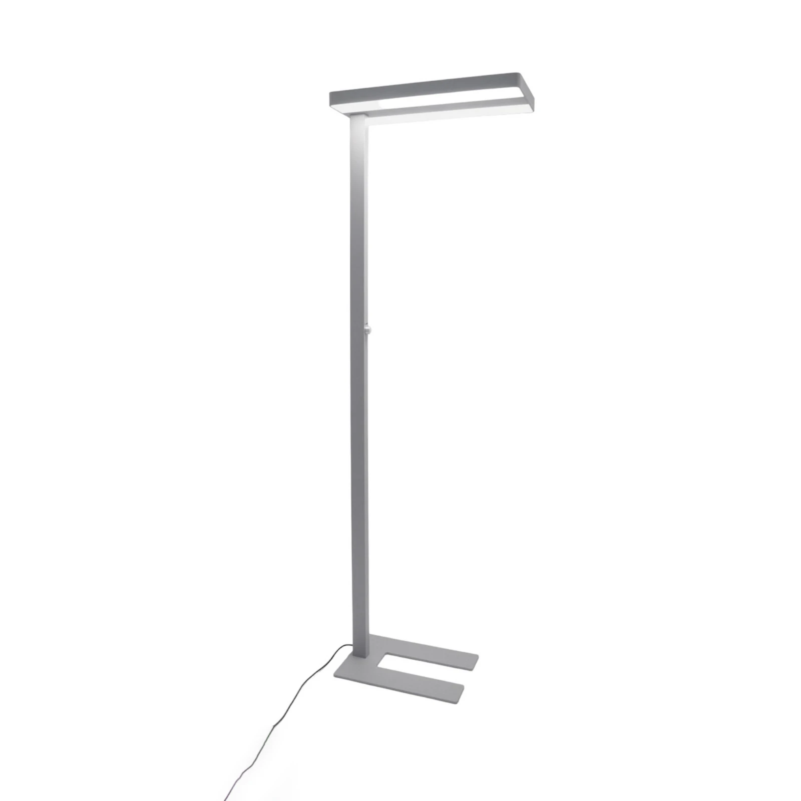 Arcchio LED podna lampa Logan Neo, srebrna, prigušljiva, metalna