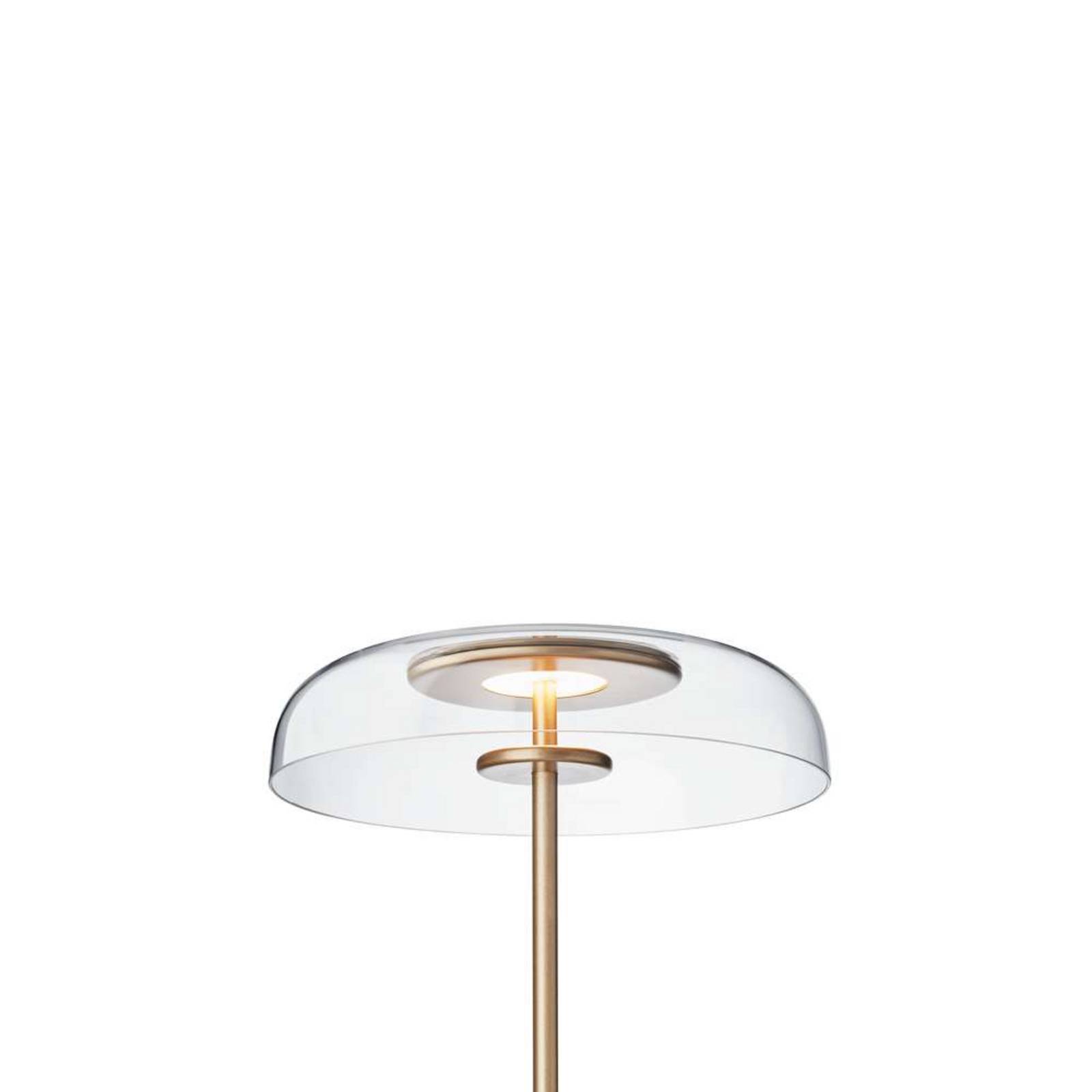 Nuura LED-Stehleuchte Blossi, Höhe 120 cm, goldfarben/klar günstig online kaufen