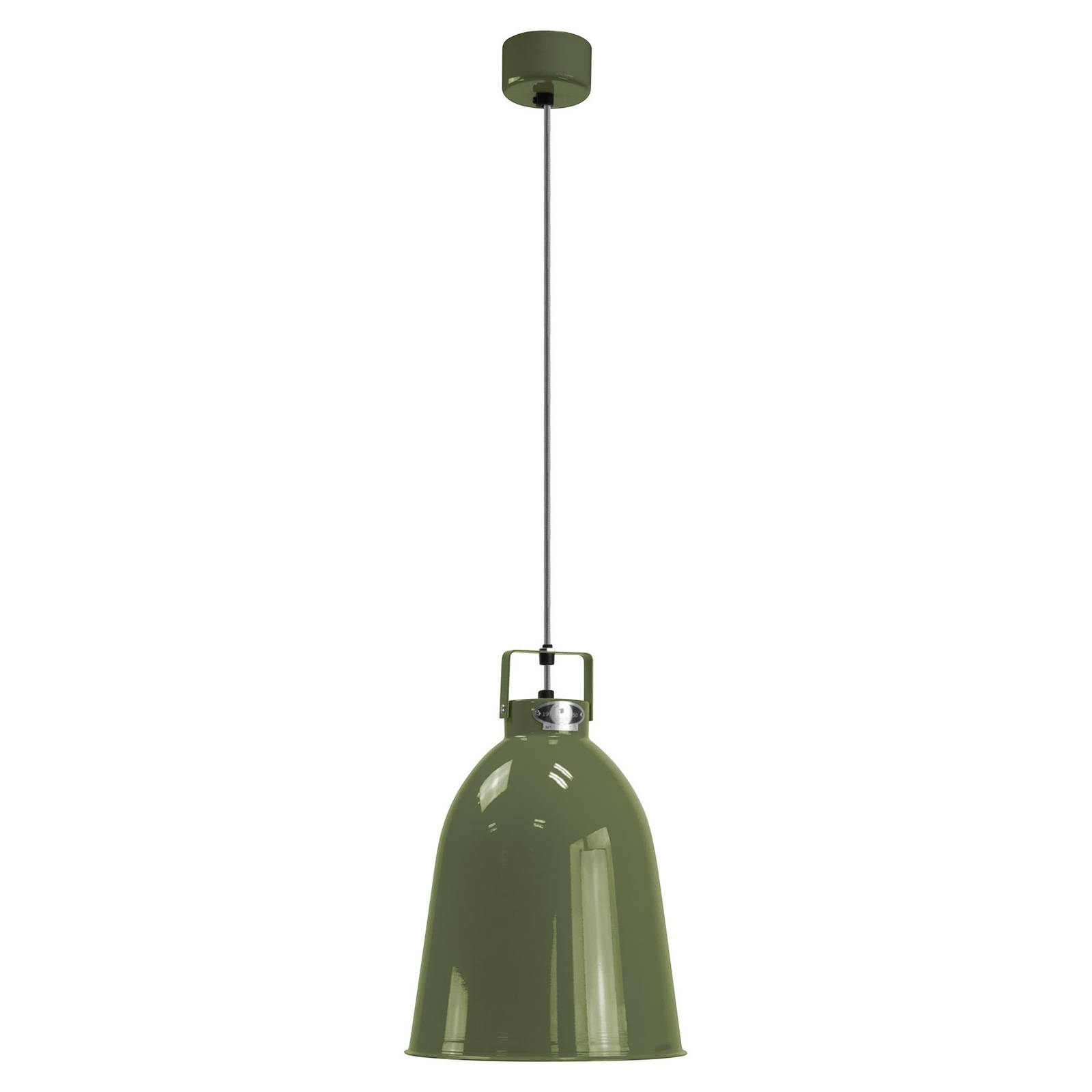 Jieldé Clément C240 lampa wisząca oliwkowa Ø24cm