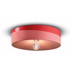 Plafoniera PI, lucida/opaca, Ø 40 cm, rosso