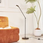 Lindby gulvlampe Jyla, 88 cm, matt svart, GX53, fleksibel