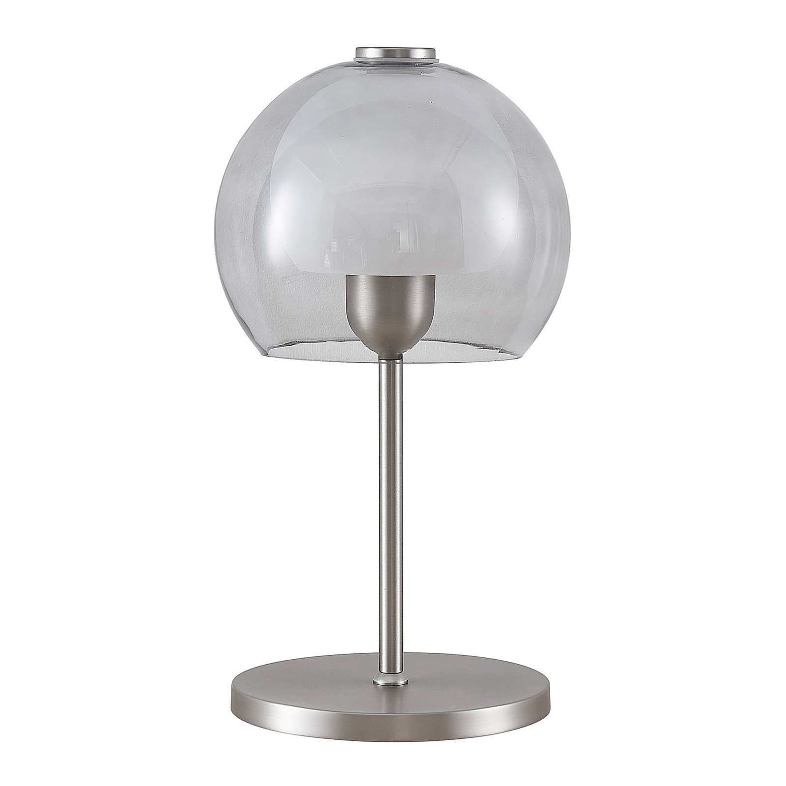 Lucande Kaiya table lamp, glass lampshade