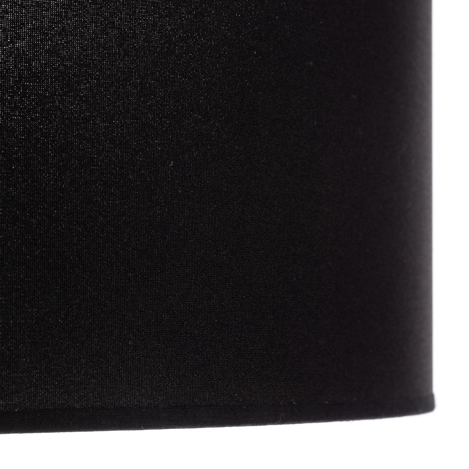 Euluna Roller plafond, abat-jour en tissu noir, Ø 50 cm