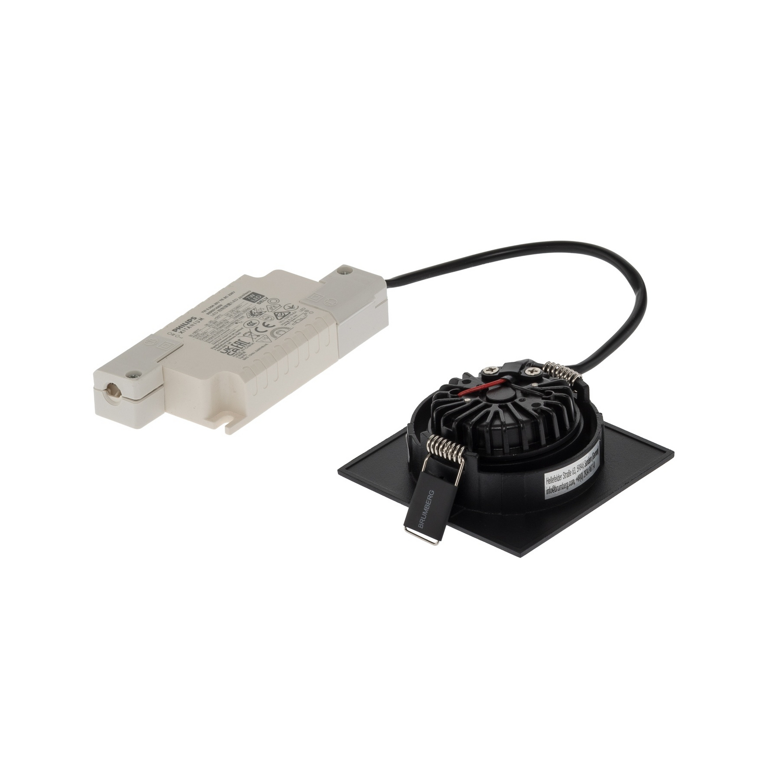 BRUMBERG BB05 recessed RC driver angular black BRUMBERG BB05 recessed RC driver angular black