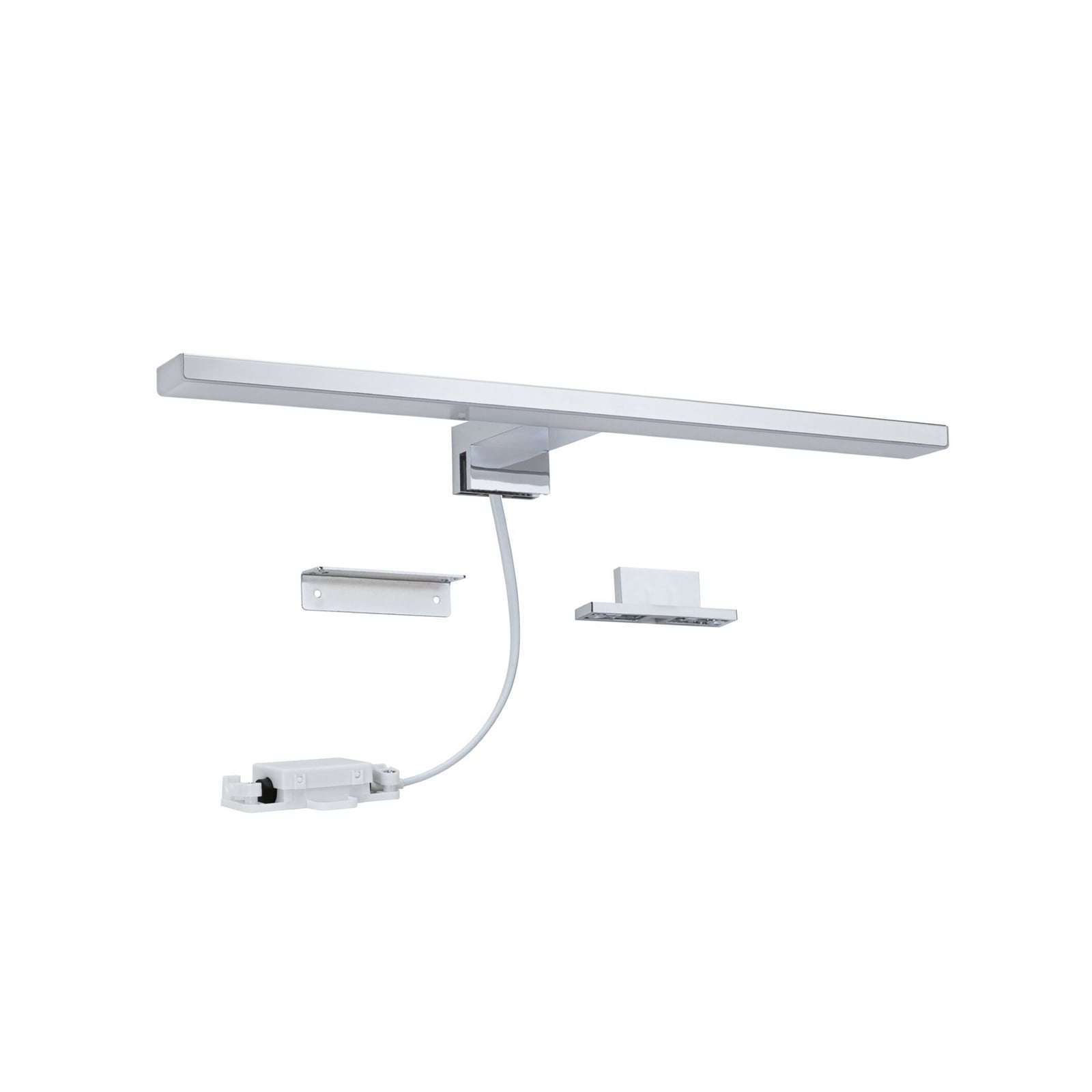 „Paulmann“ LED veidrodinis šviestuvas „Evie“, chromuotas, 40 cm, IP44 „Paulmann“ LED veidrodinis šviestuvas „Evie“, chromuotas, 40 cm, IP44