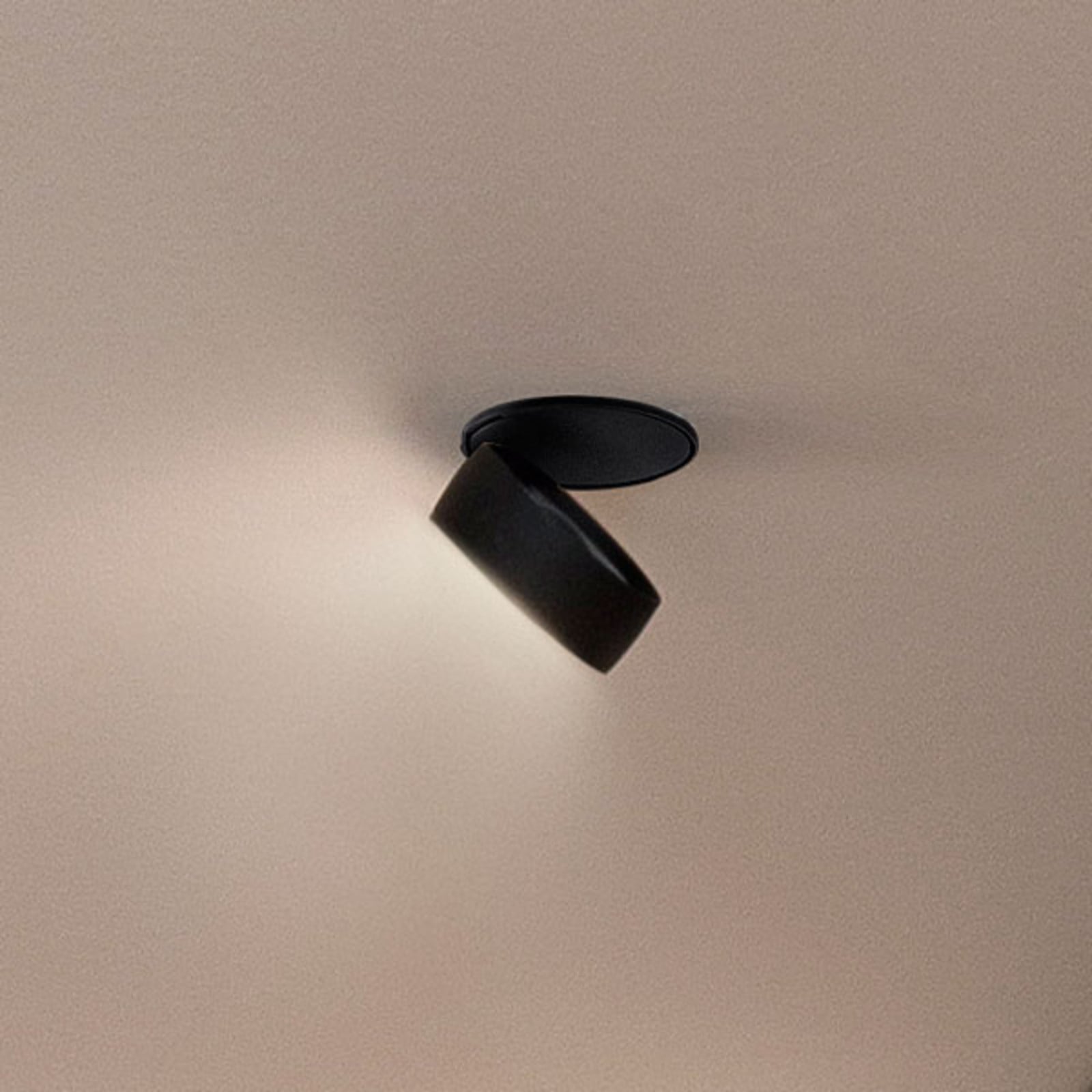 Projetor de encastrar EGG Clippo EP LED, preto, 3.000K