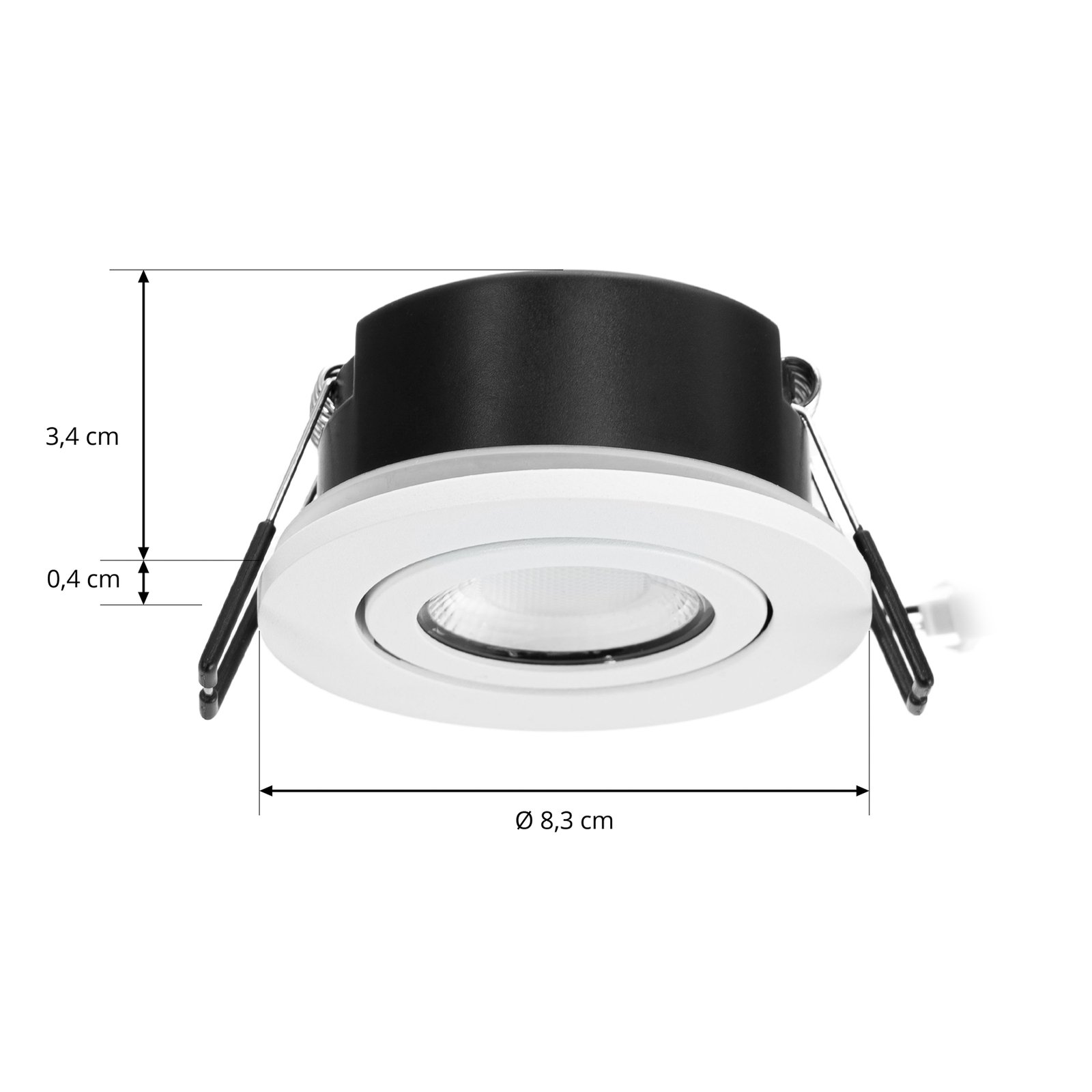 Arcchio LED stropné svietidlo Eliar round white CCT otočné