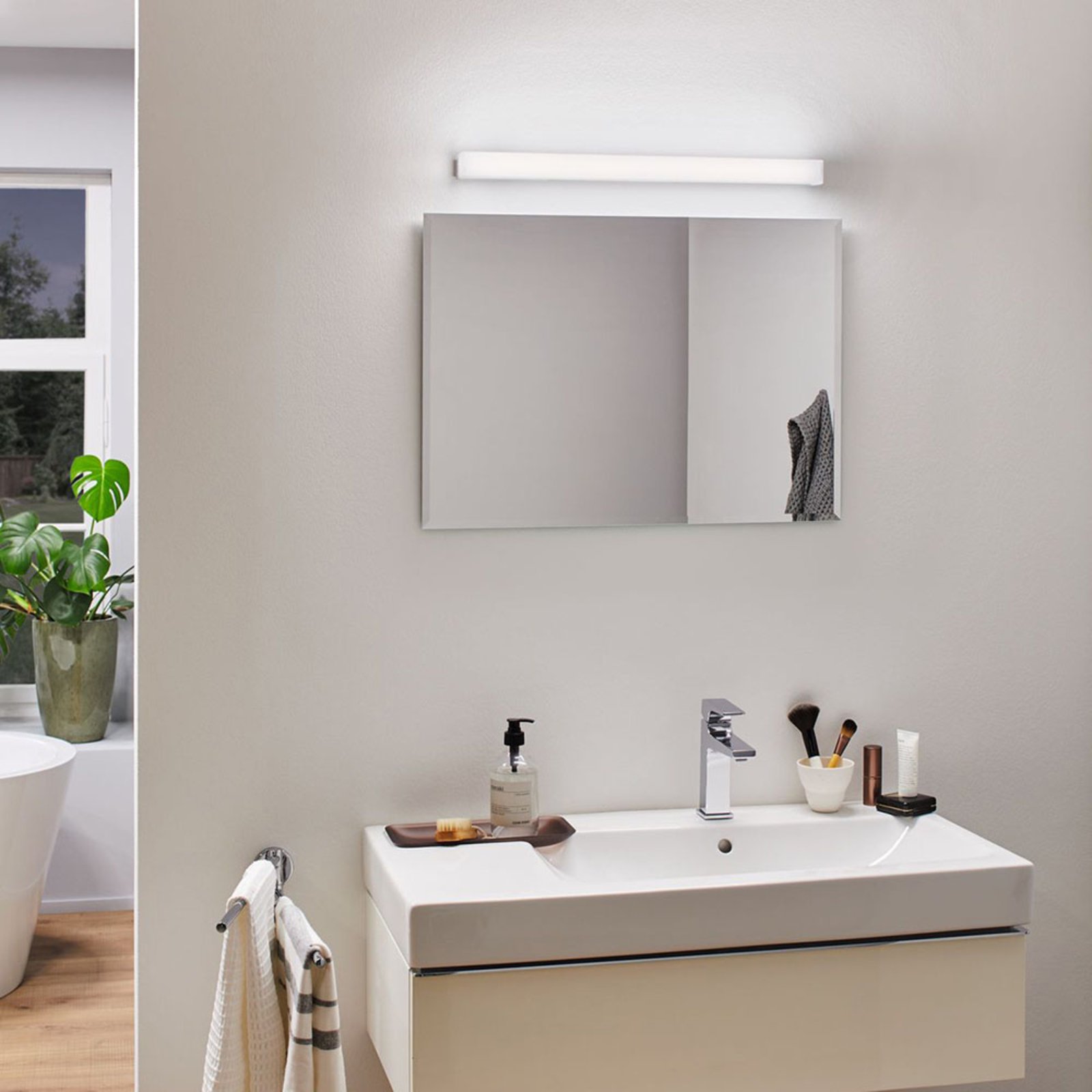 Luno LED Wall Lamp 8W IP44 Aluminium - Paulmann