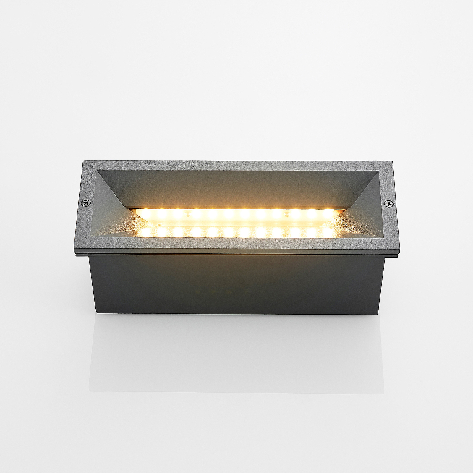 Jaano LED Exterior Luz de Pared Empotrada Antracite - Lucande