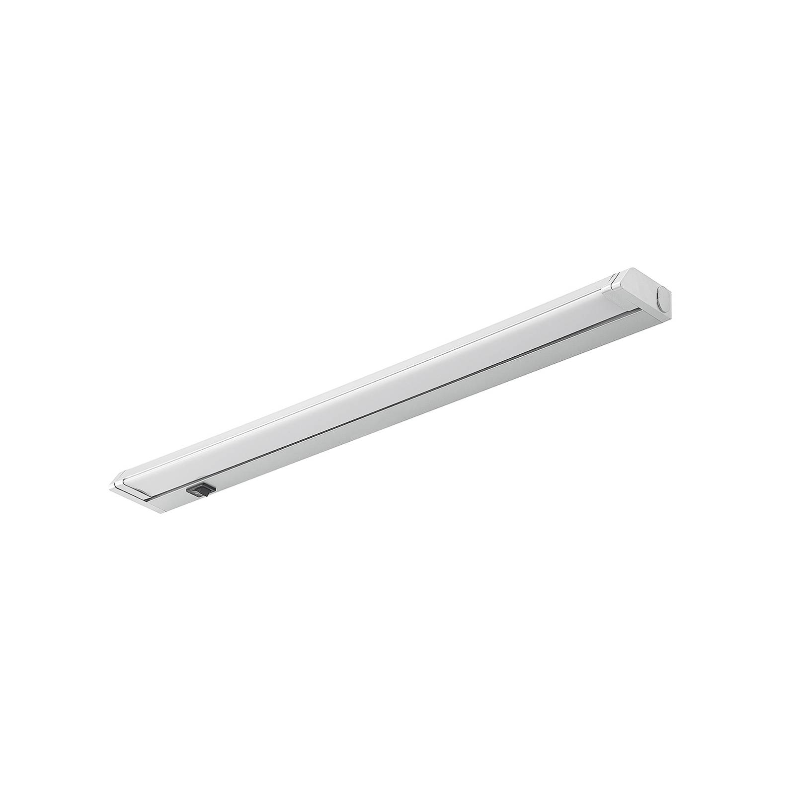 PRIOS Prios Savorik LED under-cabinet light, silver, for Kitchen, plastic, 8.5 W, L: 54.7 cm, W: 2.4 cm, H: 6.1 cm