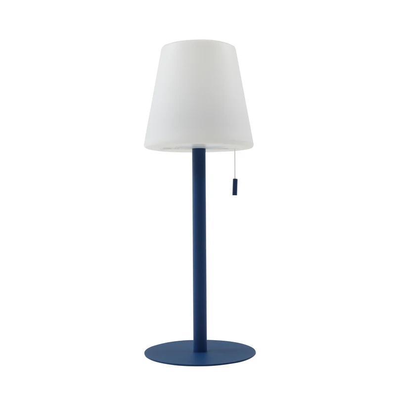 Lindby – Azalea LED Portable Tischleuchte IP44 Weiß/Blau