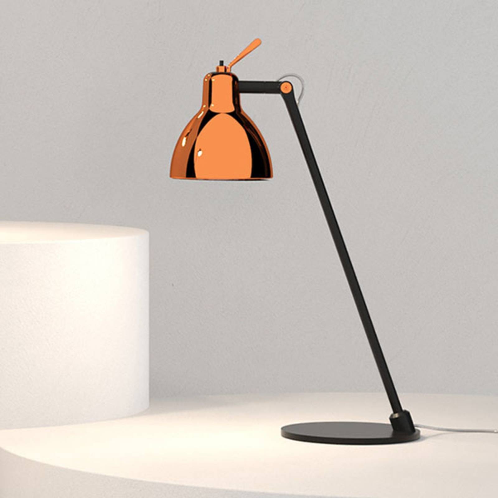 Rotaliana Luxy T0 Glam lampa stołowa czarna/miedź
