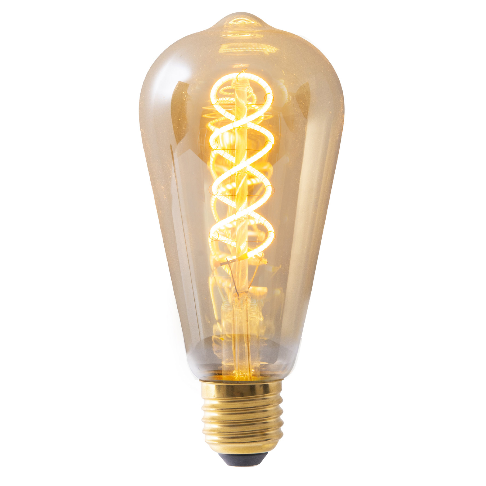 LED-Filamentlampe E27 4W ST64 gold 180lm 1800K 3er