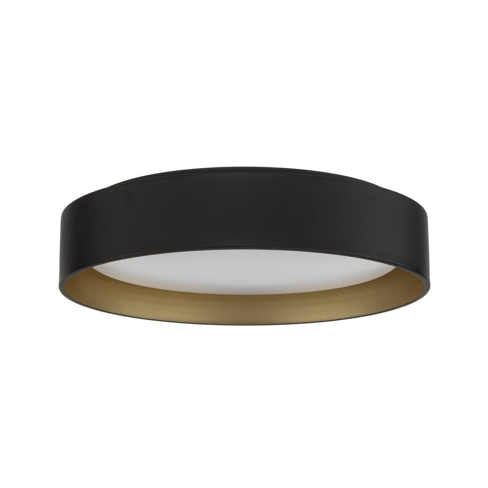Lampa sufitowa LED Lindby Gracjan, czarna, metalowa, CCT, Ø45 cm