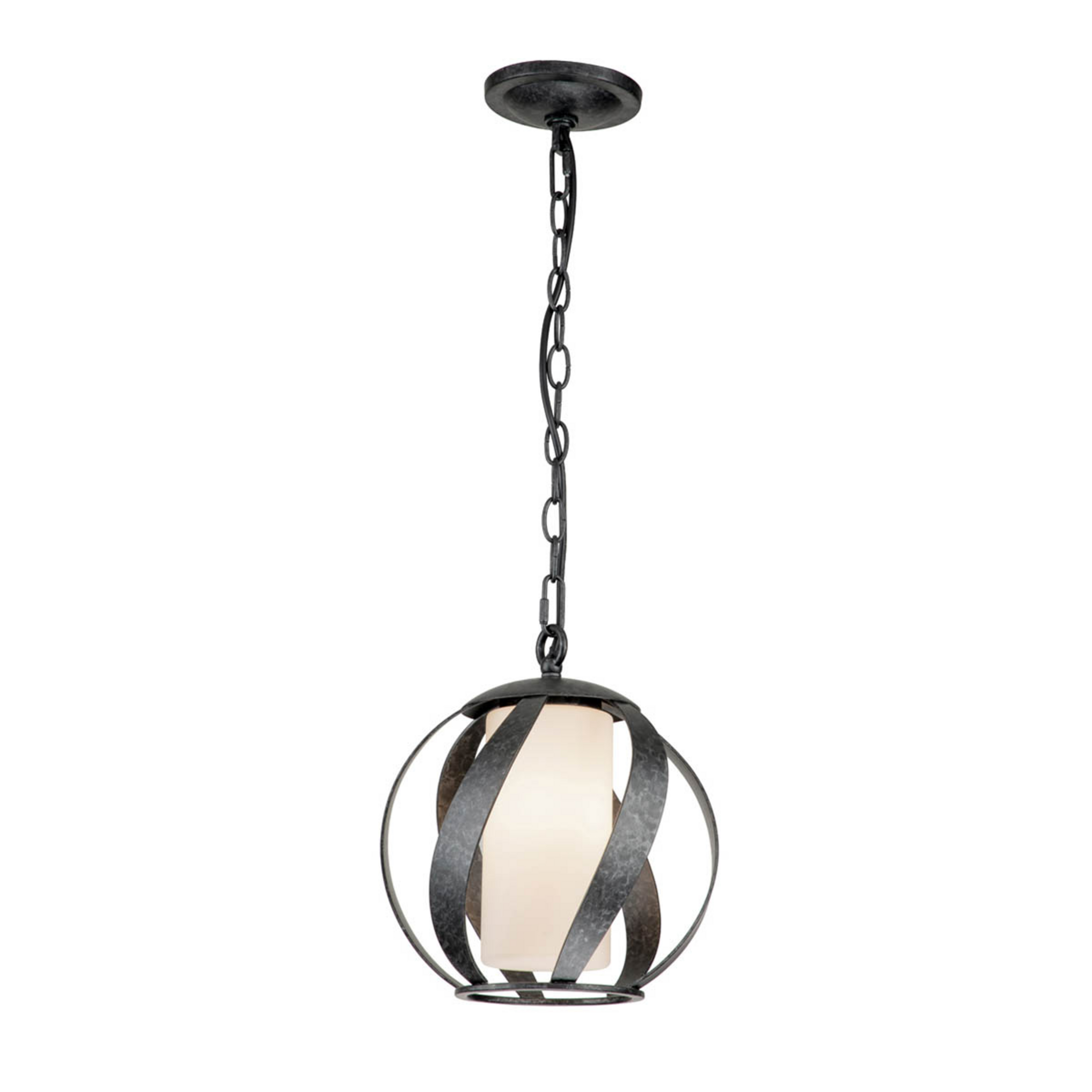 Blacksmith hanging light black/white 1-bulb Ø25.4