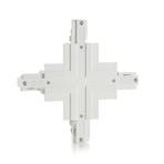 Eutrac X connector 3-circuit recessed track, white