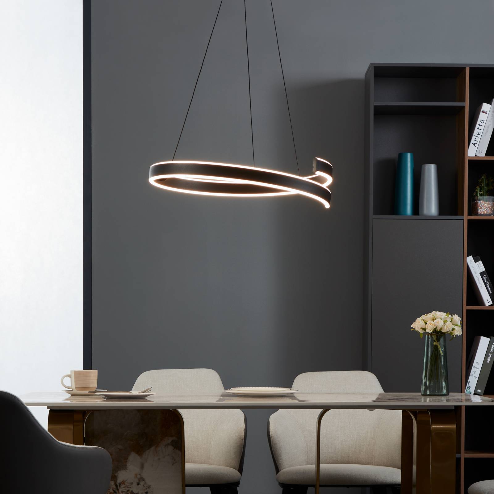 EGLO connect Smart-LED-Hängeleuchte Andabaia-Z, schwarz günstig online kaufen