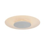 Plafonnier LED rond Pikka blanc, dimmable