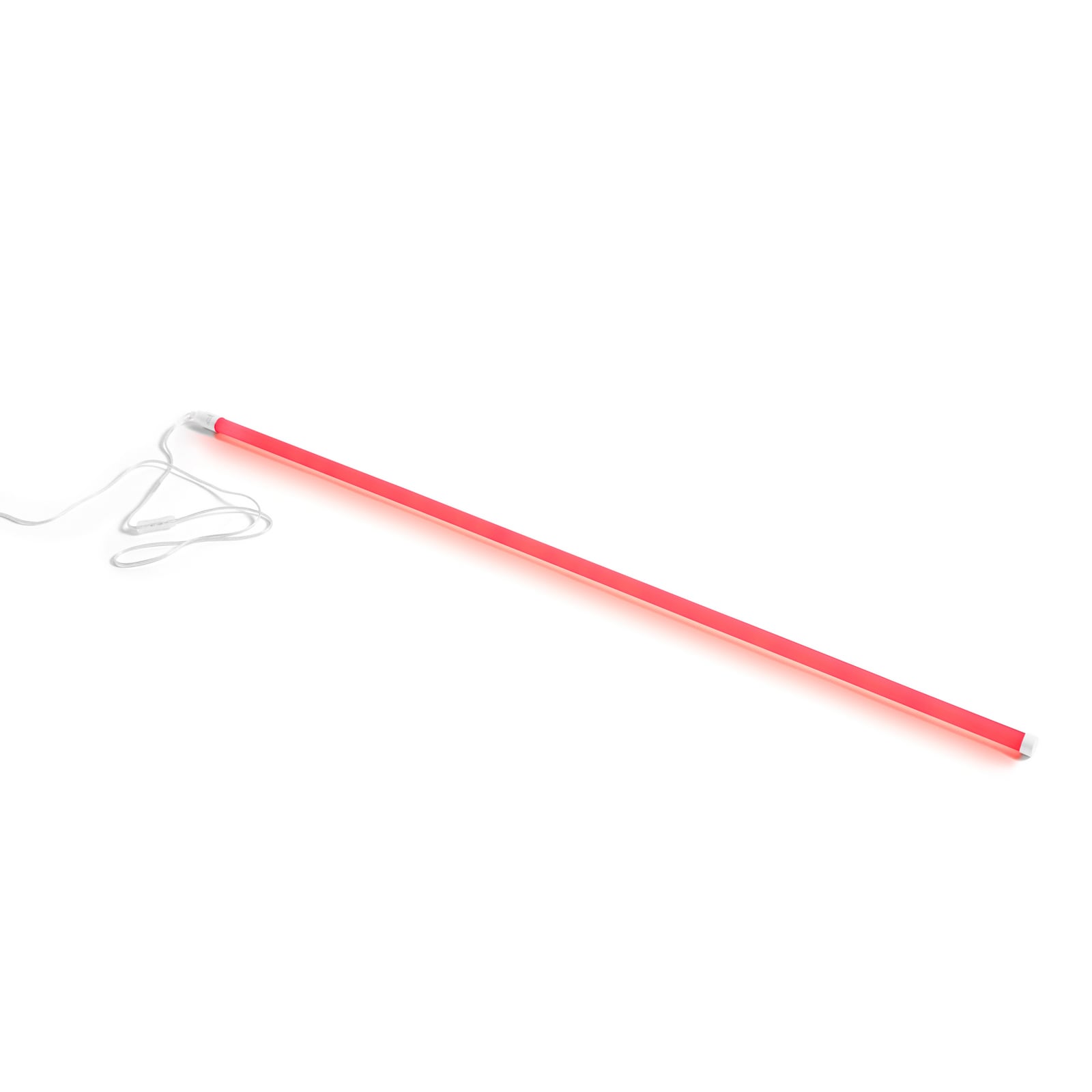 HAY LED tube bulb, red, UK plug, PVC, 150 cm