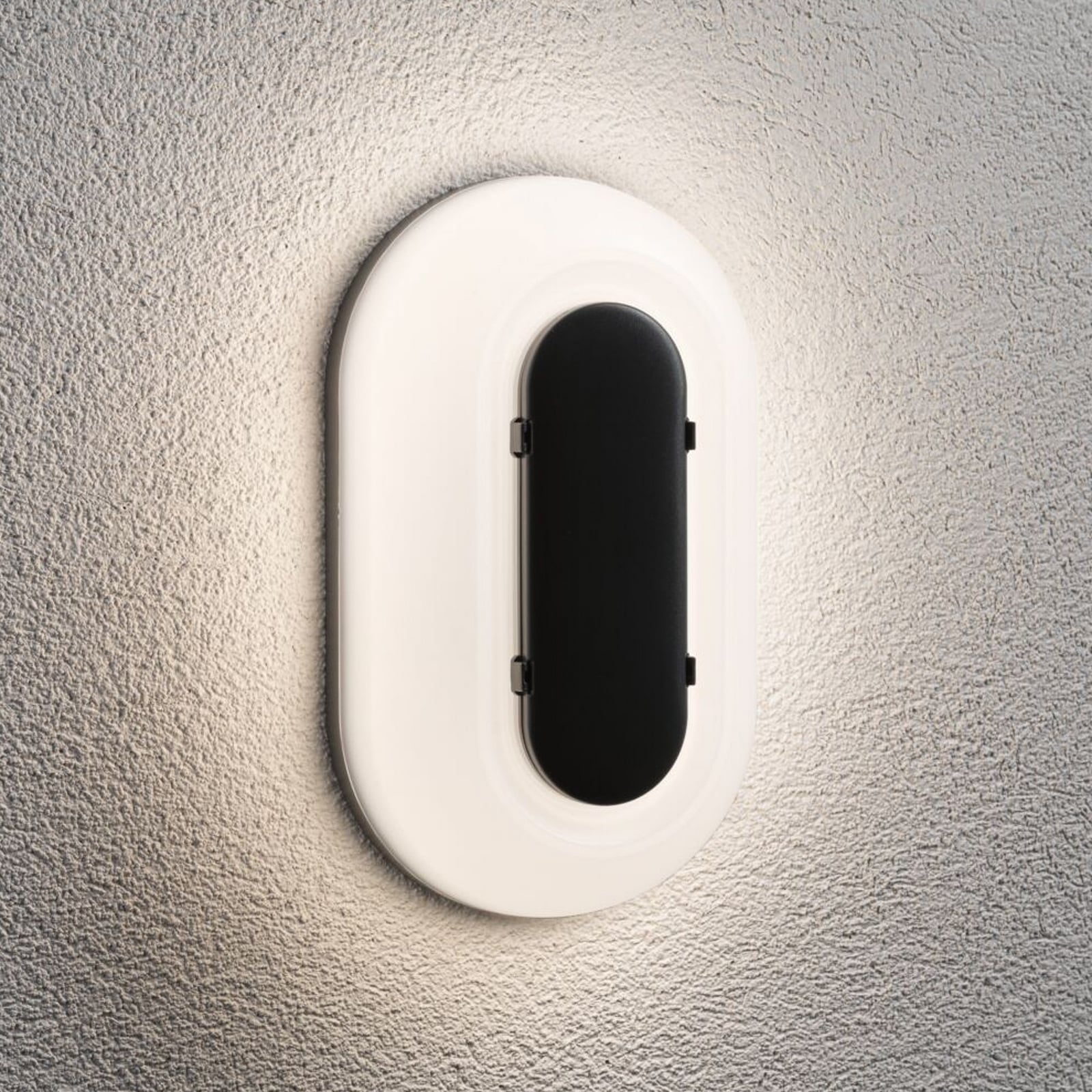 Paulmann LED-vägglampa Elunor, antracit, höjd 21 cm, CCT