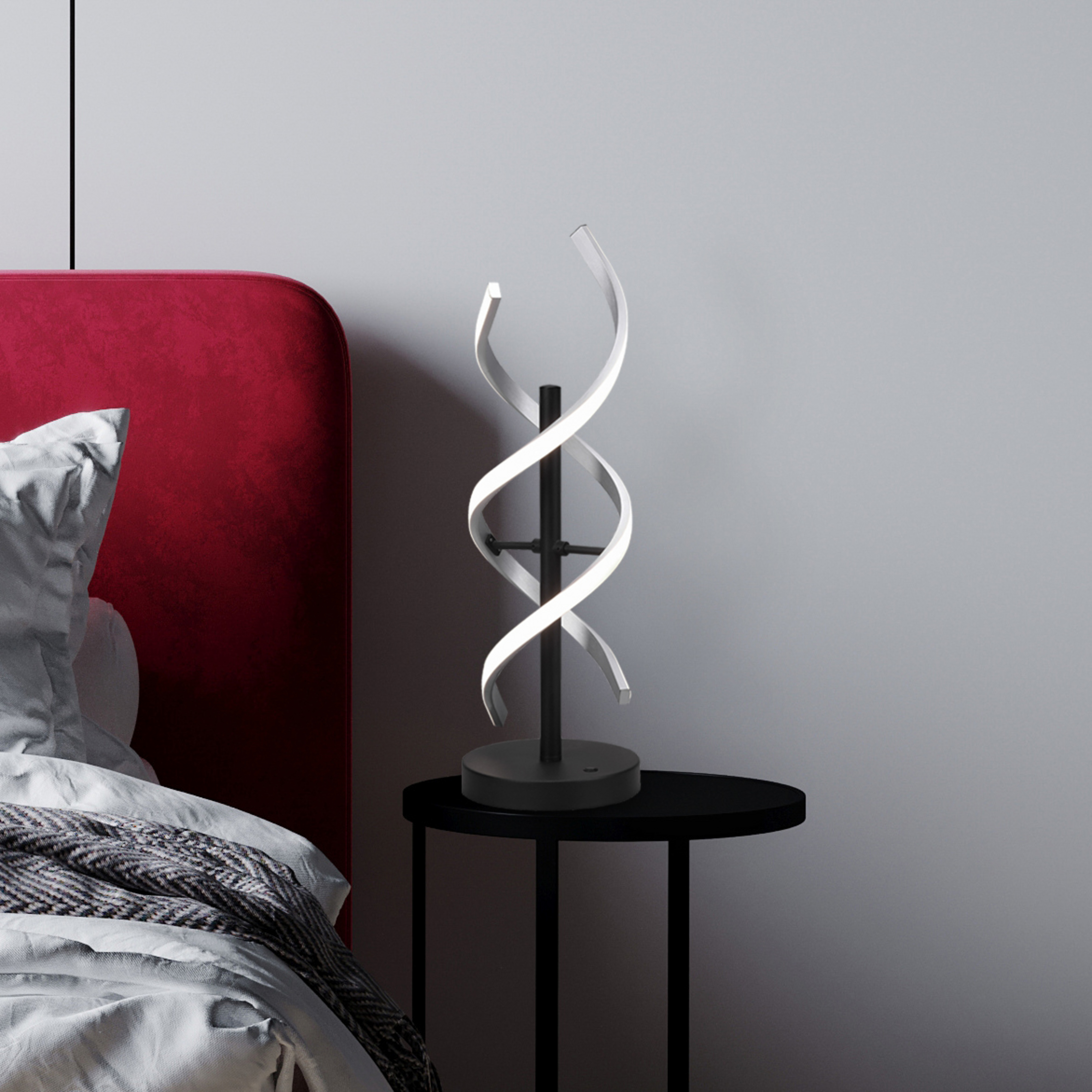 Lampe de table LED Sequence, à intensité variable, CCT, aluminium