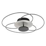 Fiore LED-loftlampe, 2.700 K, sort/nikkel