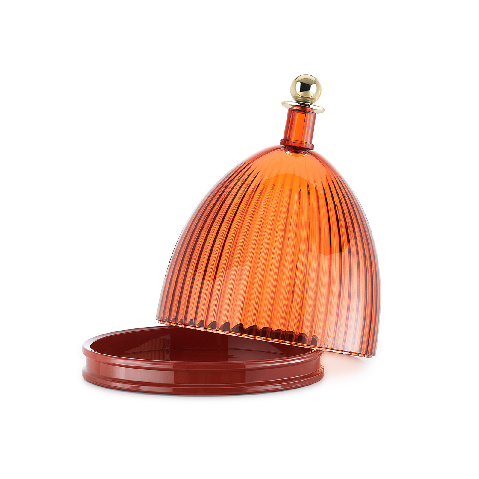 La Coupole dekorativ skål, teglrød, høyde 30,5 cm - Kartell