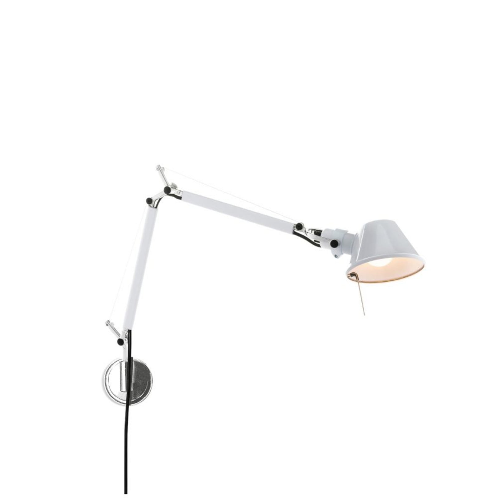 Tolomeo Micro Parete Væglampe Hvid Artemide - Kontor / arbejdsværelse - Aluminium