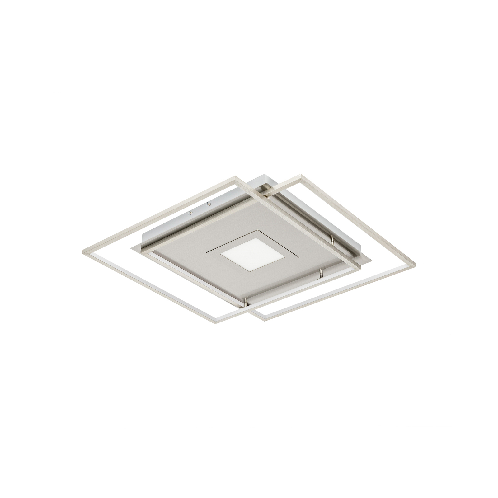 Lucande Jirya LED-Deckenlampe, CCT, silber