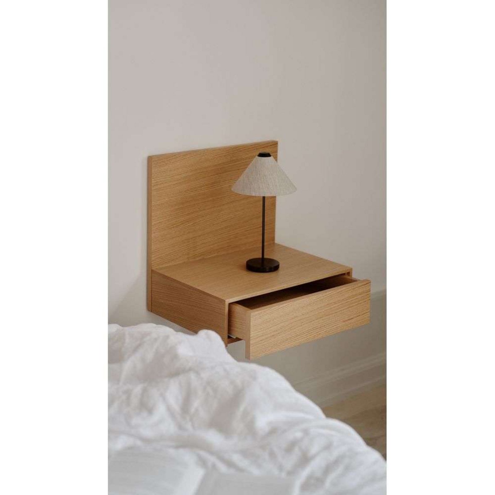 Tana Wall Mounted Nightstand Oak - New Works