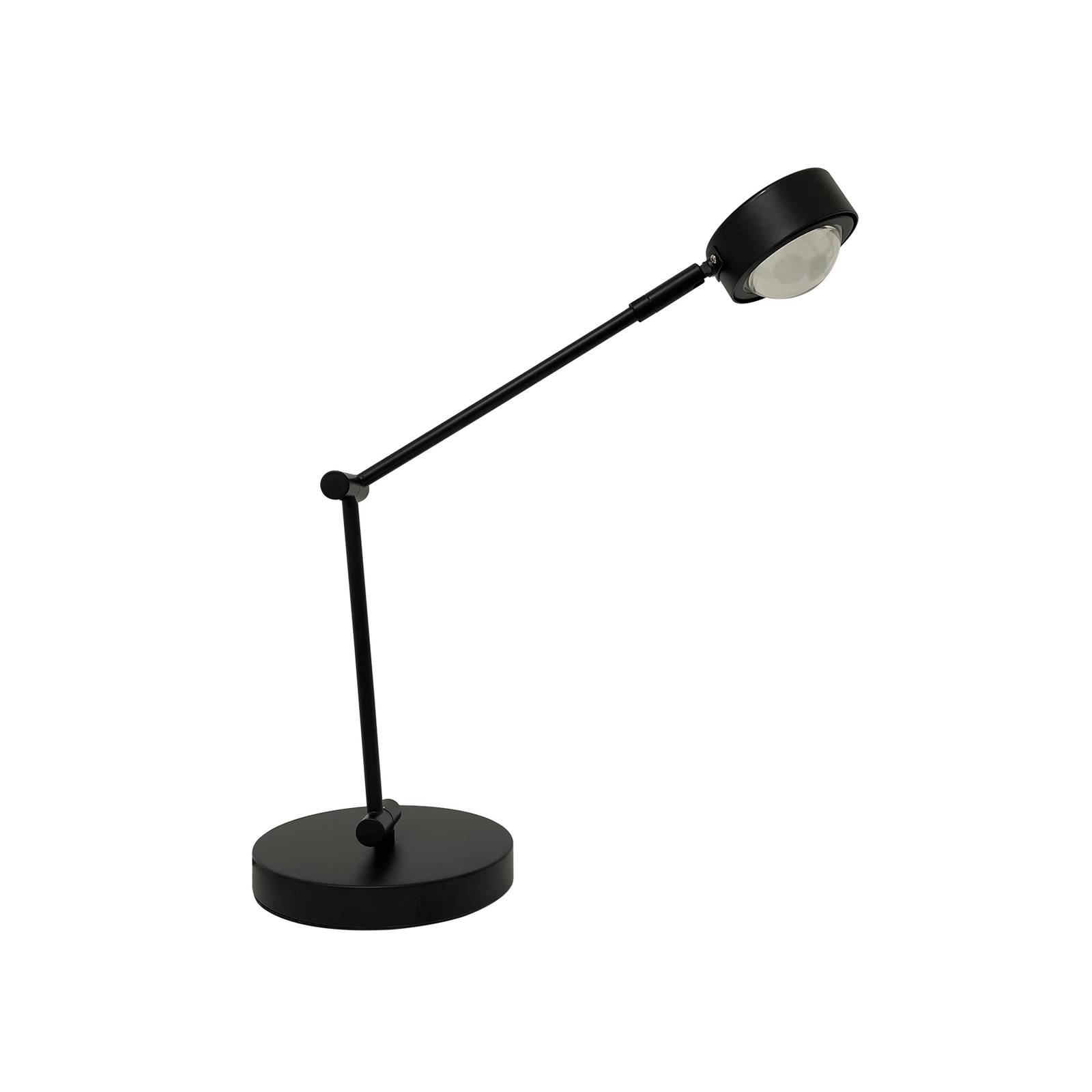 Lindby Stolní lampa Jyla, černá, čočka, 4200K