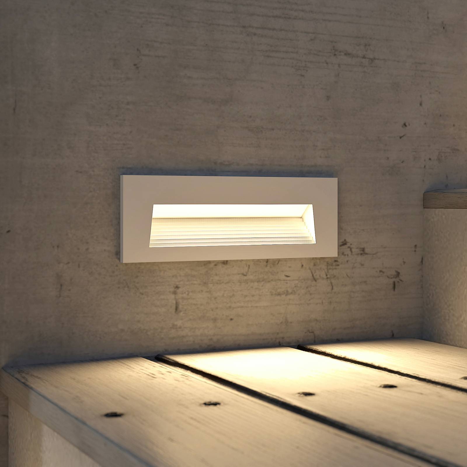 Arcchio Javis lampe encastrée LED rainurée blanche