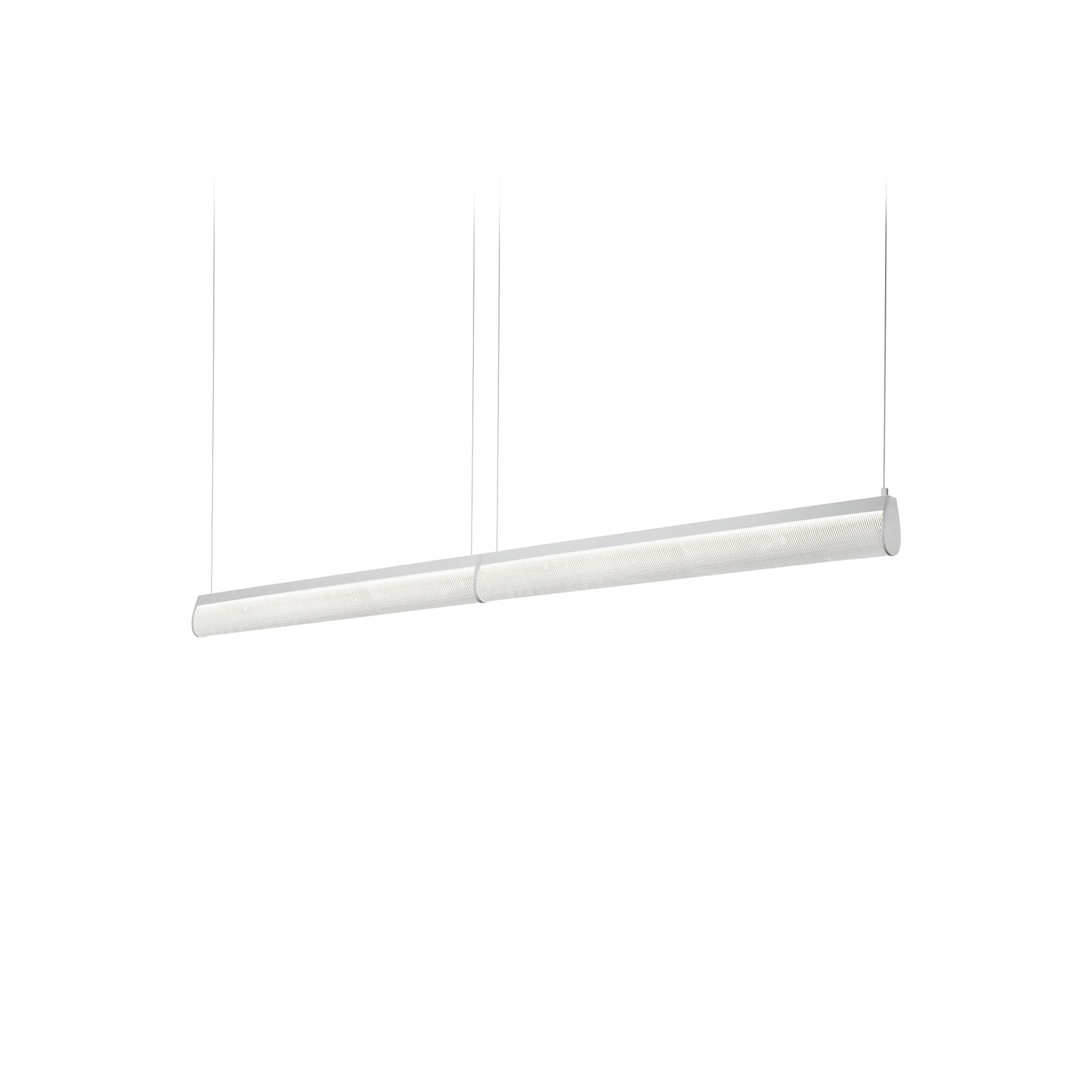 Slamp LED-hängande lampa Modula Double, kristall, grå
